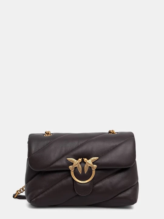Zdjęcie produktu Pinko torebka crossbody damska skórzana bordowy