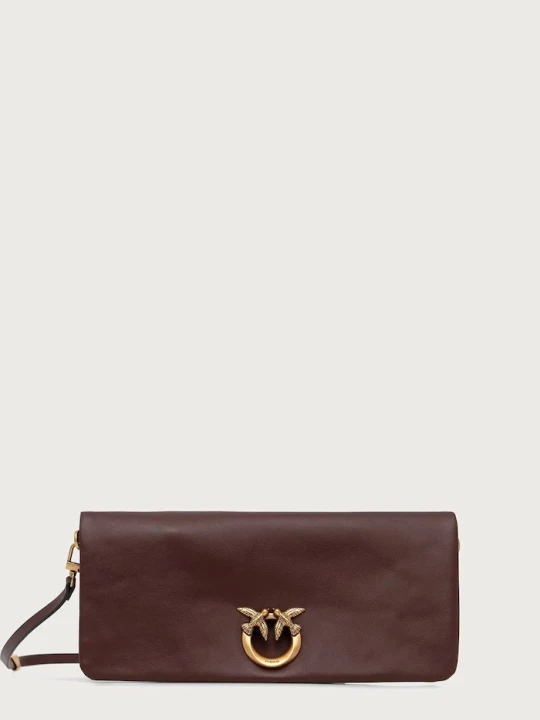 Zdjęcie produktu Pinko torebka crossbody damska skórzana bordowy