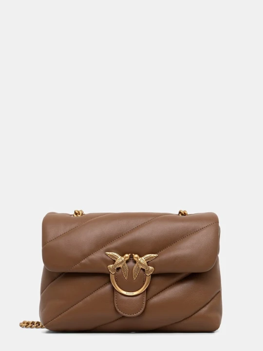 Zdjęcie produktu Pinko torebka crossbody damska skórzana brązowy