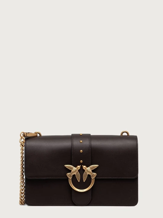 Zdjęcie produktu Pinko torebka crossbody damska skórzana brązowy