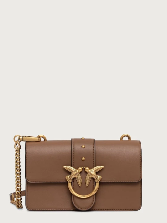 Zdjęcie produktu Pinko torebka crossbody damska skórzana brązowy