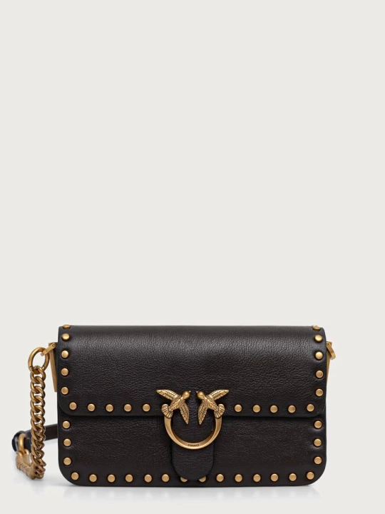 Zdjęcie produktu Pinko torebka crossbody damska skórzana brązowy