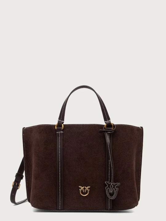 Zdjęcie produktu Pinko torebka crossbody damska skórzana brązowy