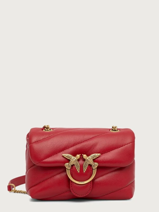 Zdjęcie produktu Pinko torebka crossbody damska skórzana czerwony