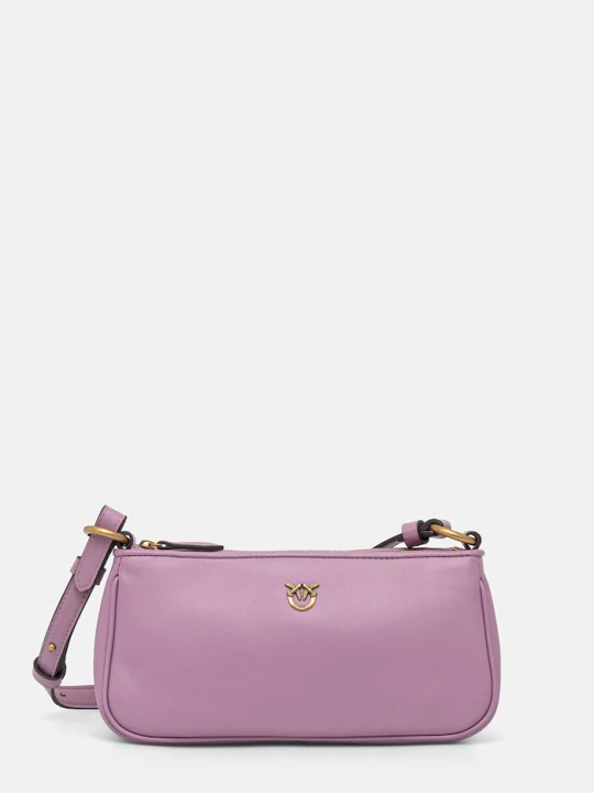 Zdjęcie produktu Pinko torebka crossbody damska skórzana Horizontal fioletowy