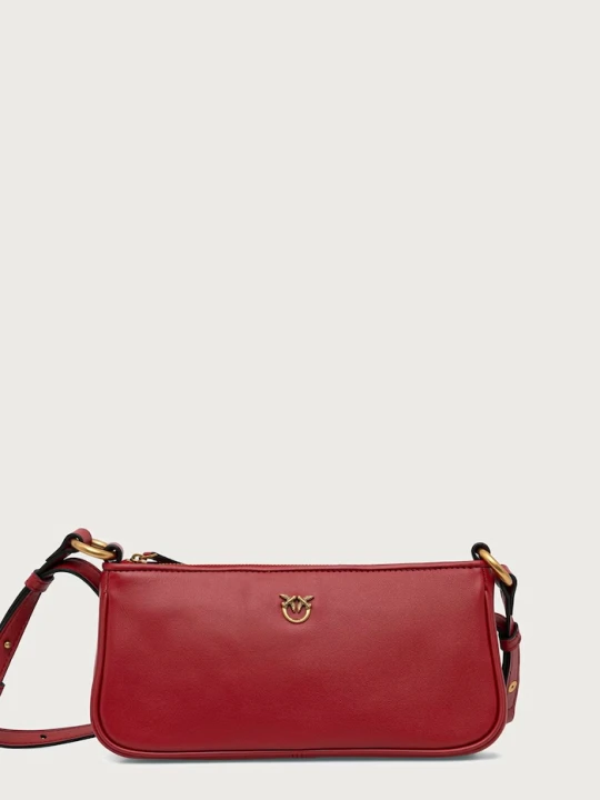 Zdjęcie produktu Pinko torebka crossbody damska skórzana Horizontal czerwony