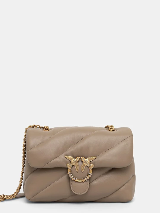 Zdjęcie produktu Pinko torebka crossbody damska z imitacji skóry brązowy