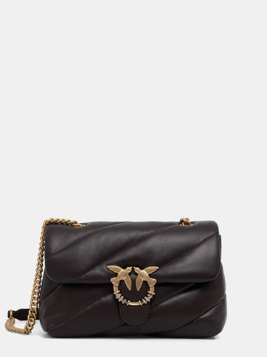 Zdjęcie produktu Pinko torebka crossbody damska z imitacji skóry brązowy
