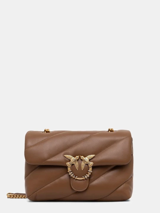 Zdjęcie produktu Pinko torebka crossbody damska z imitacji skóry brązowy