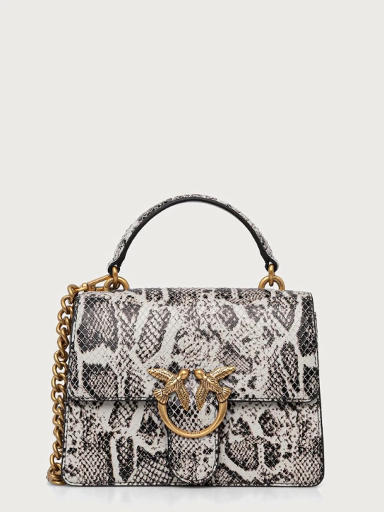 Zdjęcie produktu Pinko torebka crossbody damska z imitacji skóry szary