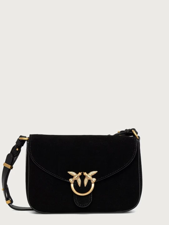 Zdjęcie produktu Pinko torebka crossbody damska zamszowa czarny
