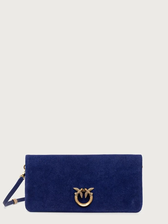 Zdjęcie produktu Pinko torebka crossbody damska zamszowa granatowy