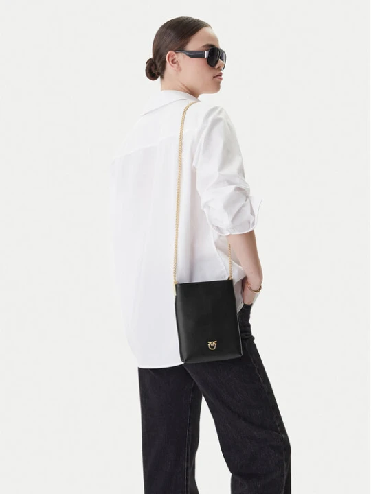 Zdjęcie produktu PINKO Torebka Flat Satchel AI 25-26 PCPL 105352 A0QO Czarny