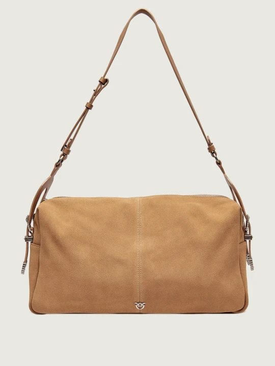 Zdjęcie produktu Pinko Torebka na ramię 24 BIG | zamsz beżowy