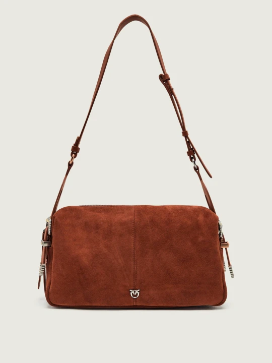 Zdjęcie produktu Pinko Torebka na ramię 24 Classic | zamsz koniakowy