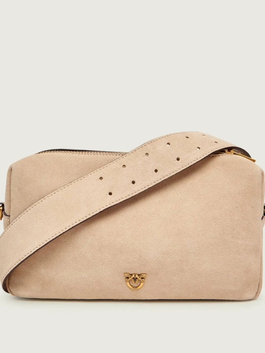 Zdjęcie produktu Pinko Torebka na ramię Horizontal | zamsz beżowy