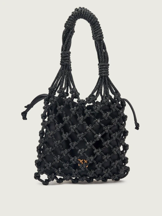 Zdjęcie produktu Pinko Torebka na ramię + saszetka MINI CRYSTAL 1 czarny