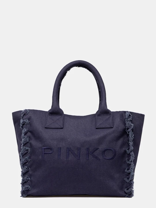 Zdjęcie produktu Pinko torebka shopper damska jeansowa niebieski