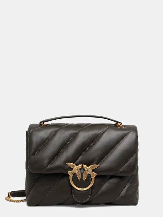 Zdjęcie produktu Pinko torebka crossbody damska skórzana brązowy