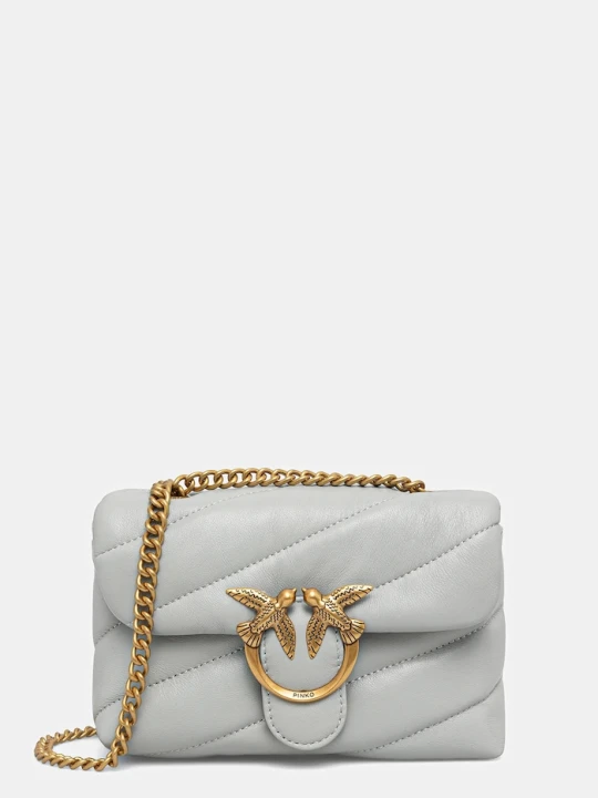 Zdjęcie produktu Pinko torebka crossbody damska skórzana szary