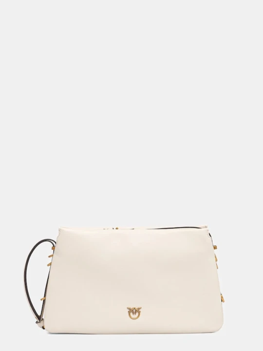 Zdjęcie produktu Pinko torebka crossbody damska skórzana beżowy