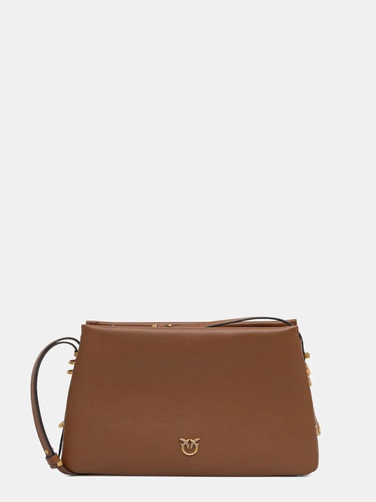 Zdjęcie produktu Pinko torebka crossbody damska skórzana brązowy