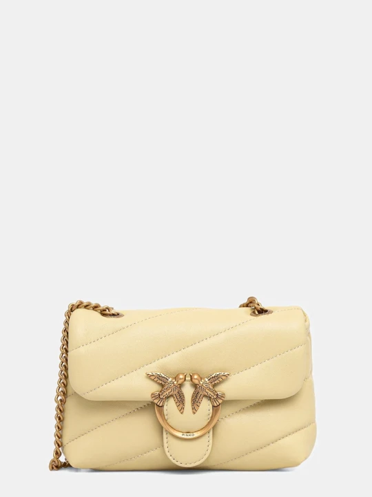 Zdjęcie produktu Pinko torebka crossbody damska skórzana żółty