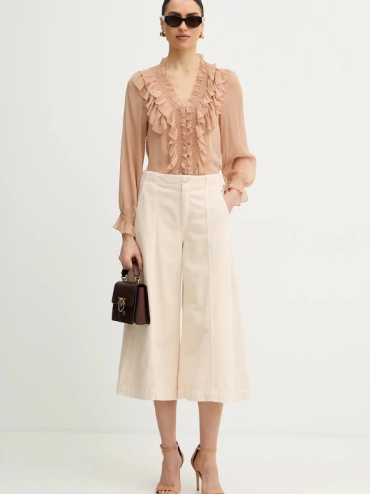 Zdjęcie produktu Pinko torebka skórzana bordowy