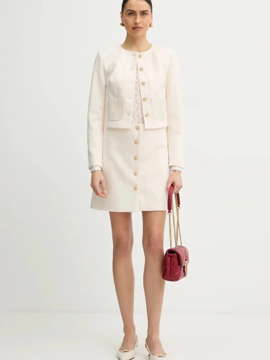 Zdjęcie produktu Pinko torebka crossbody damska skórzana czerwony