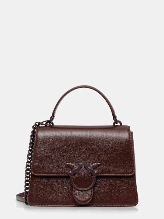Zdjęcie produktu Pinko torebka crossbody damska skórzana brązowy