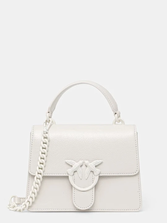 Zdjęcie produktu Pinko torebka crossbody damska skórzana beżowy