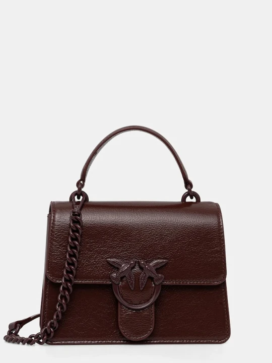 Zdjęcie produktu Pinko torebka crossbody damska skórzana brązowy