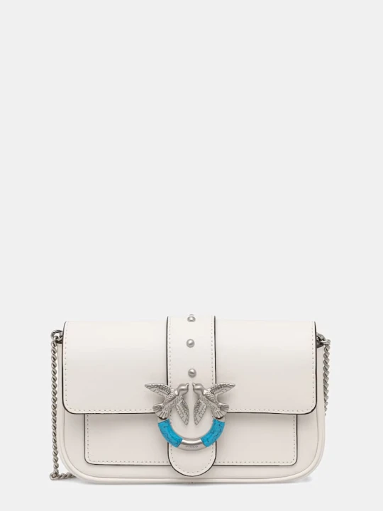 Zdjęcie produktu Pinko torebka crossbody damska skórzana biały