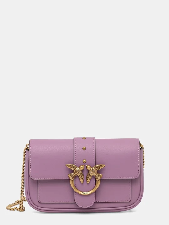 Zdjęcie produktu Pinko torebka crossbody damska skórzana fioletowy