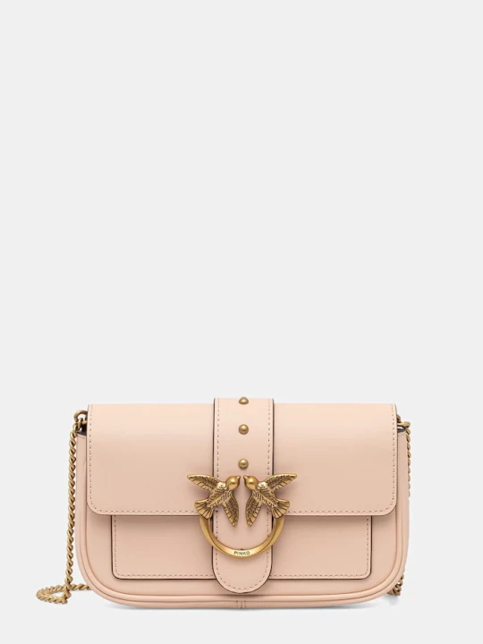 Zdjęcie produktu Pinko torebka crossbody damska skórzana pomarańczowy