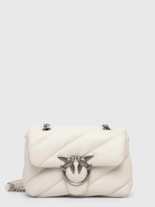 Zdjęcie produktu Pinko torebka crossbody damska skórzana biały