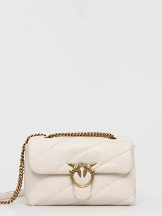 Zdjęcie produktu Pinko torebka crossbody damska skórzana biały