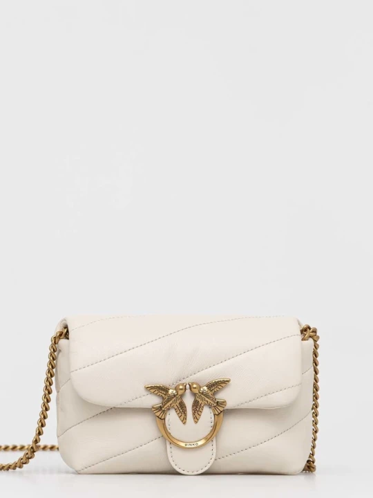 Zdjęcie produktu Pinko torebka crossbody damska skórzana biały