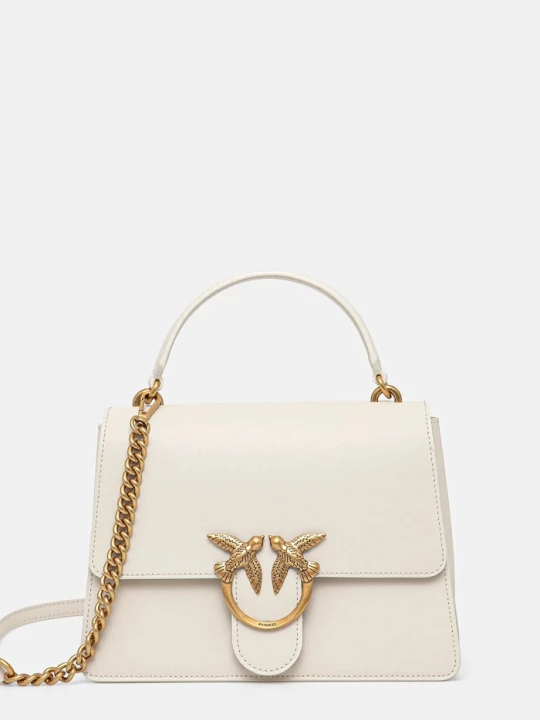 Zdjęcie produktu Pinko torebka crossbody damska skórzana biały