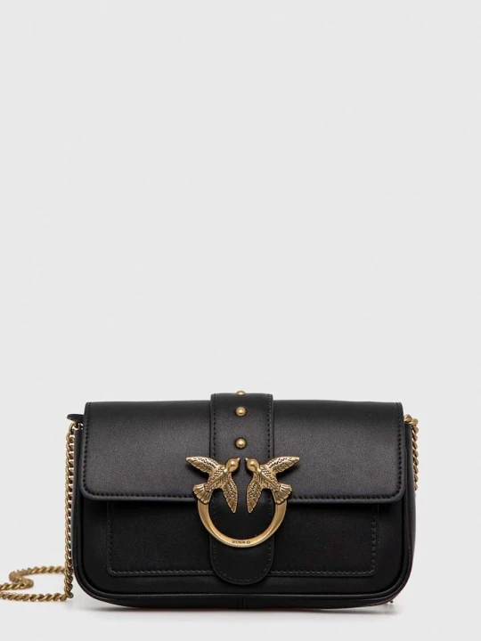 Zdjęcie produktu Pinko torebka crossbody damska skórzana czarny