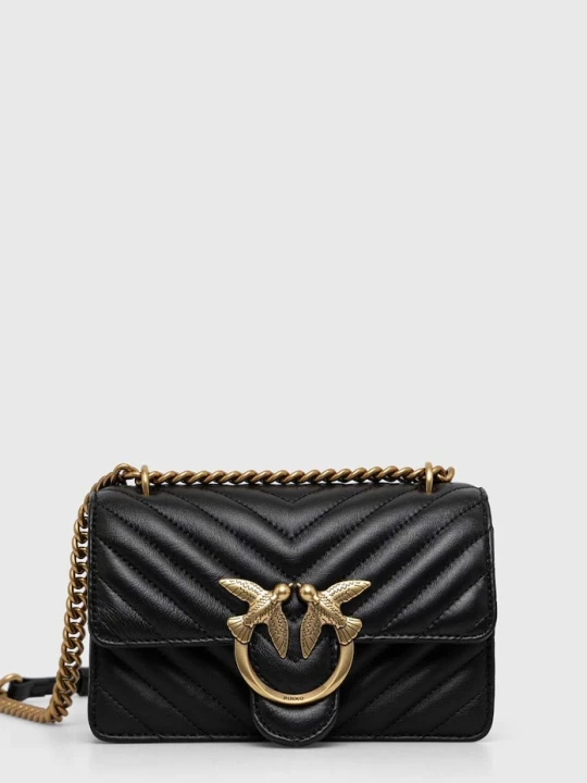 Zdjęcie produktu Pinko torebka crossbody damska skórzana czarny
