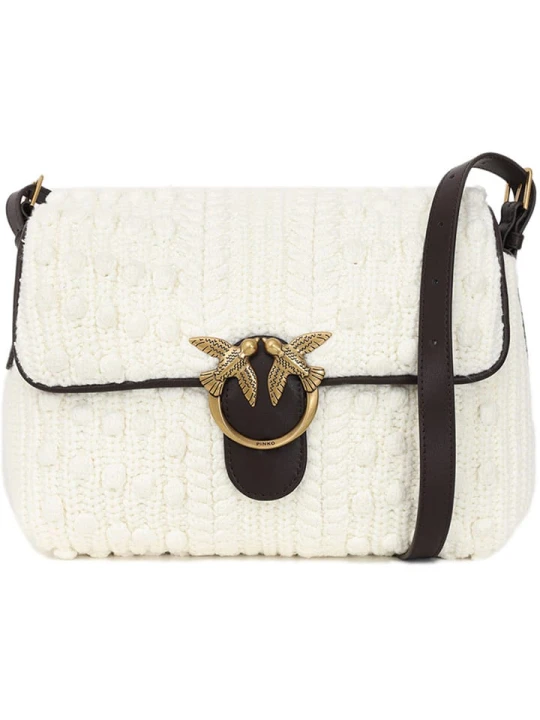 Zdjęcie produktu Pinko Torebka w kolorze kremowo-czarnym - 28 x 21 x 12 cm rozmiar: onesize