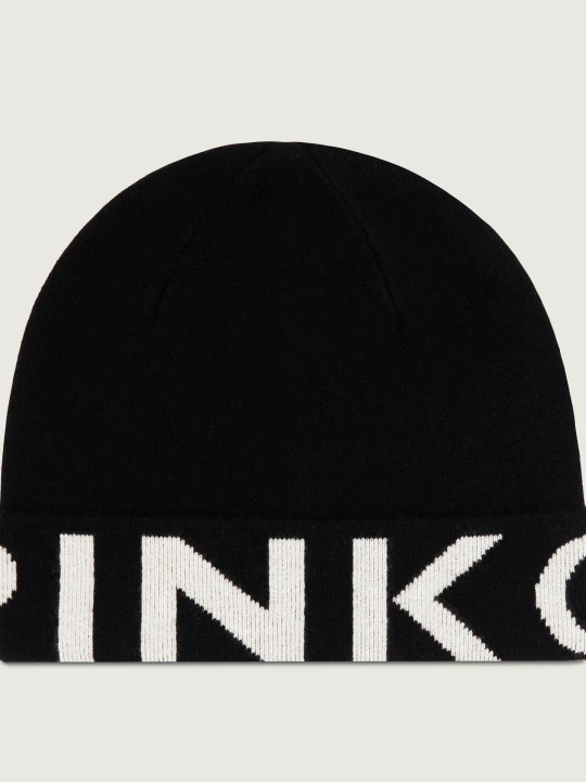 Zdjęcie produktu Pinko Wełniana czapka | z dodatkiem kaszmiru czarny