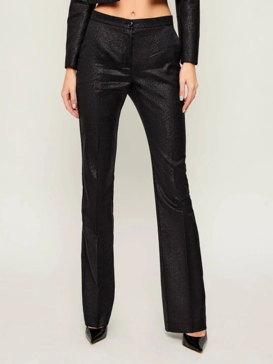 Zdjęcie produktu Pinko Wełniane spodnie Agueda | flare fit czarny