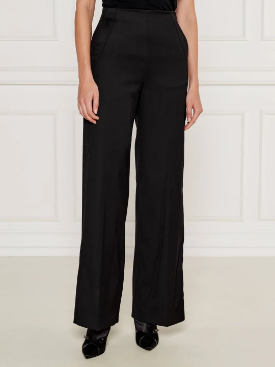 Zdjęcie produktu Pinko Wełniane spodnie PETRARCA | flare fit czarny