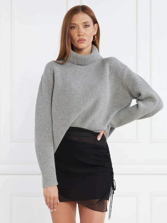Zdjęcie produktu Pinko Wełniany golf | Regular Fit | z dodatkiem kaszmiru szary