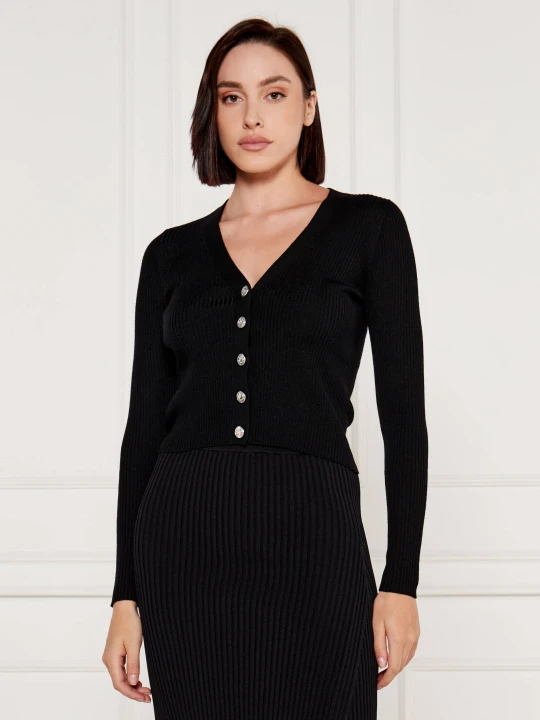 Zdjęcie produktu Pinko Wełniany kardigan Tilacino | Regular Fit czarny