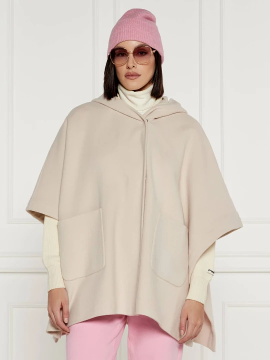 Zdjęcie produktu Pinko Wełniany płaszcz 2w1 ecru