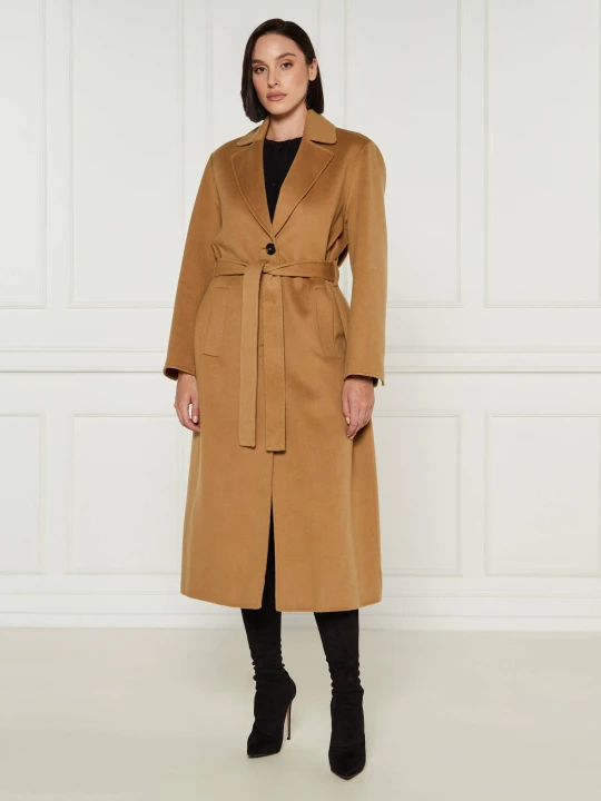 Zdjęcie produktu Pinko Wełniany płaszcz camel