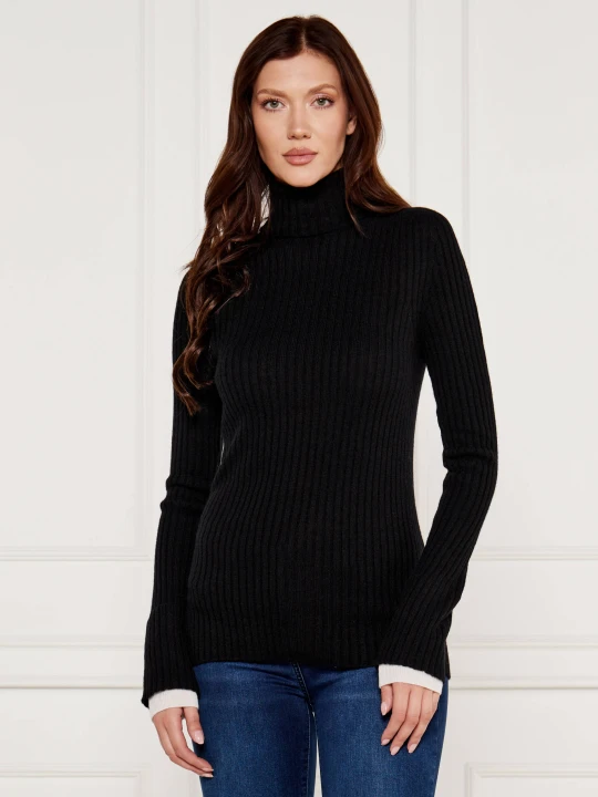 Zdjęcie produktu Pinko Wełniany sweter KANAANI | Regular Fit | z dodatkiem kaszmiru czarny